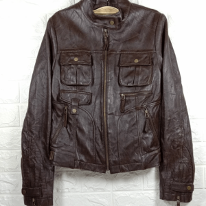 1st Avenue Korean Brown Leather Jacket
