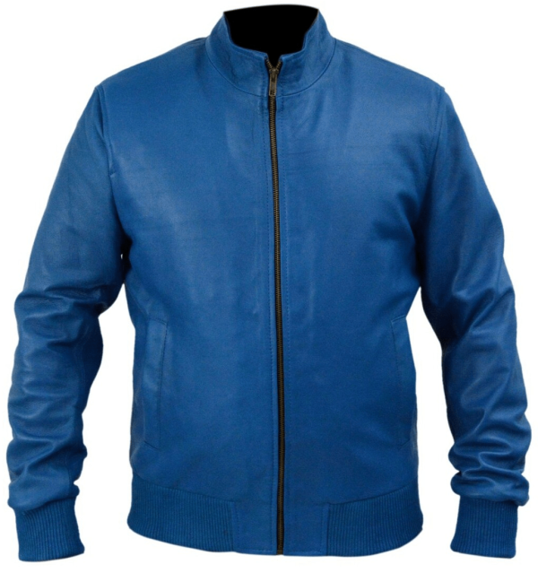 27 Times Blake Lively Blue Leather Jacket