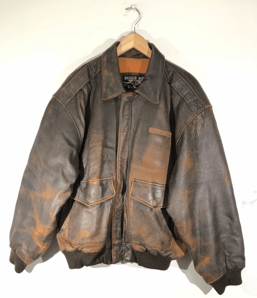 70’s Bugle Boy USA Glenn Miller Leather Jacket