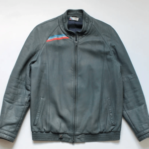80s BMW M STYLE Racer Leather Jacket