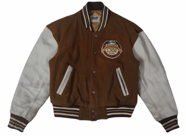 80's Bulldogs Varsity Vintage Leather Jacket
