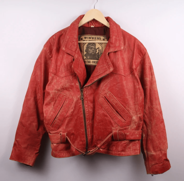 A2 The Flying Winners Red Leather Jacket