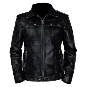 Aaron Paul A Long Way Down leather Jacket