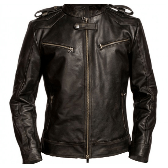 Aaron Paul Breaking Bad Black Leather Jacket