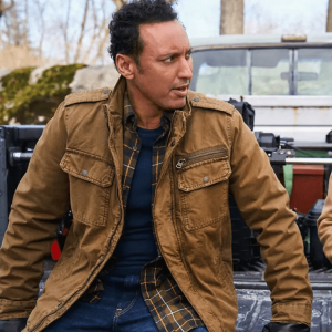 Aasif Mandvi Evil Ben Shakir Cotton Jacket