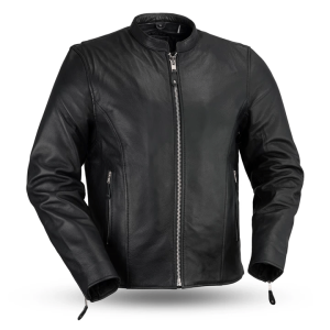 Ace Clean Cafe Racer Leather Jacket