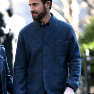 Adrian False Positive 2021 Justin Theroux Grey Wool Blazer