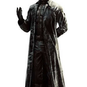 Albert Wesker Residents Evil 5 Black Leather Trench Coat
