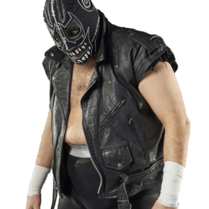 All Elite Wrestling Evil Uno Leather Vest