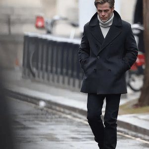 All The Old Knives Chris Pine Wool Peacoat