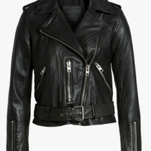 AllSaints Balfern Black Biker Leather Jacket