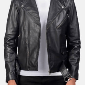 Allaric Alley Black Biker Leather Jacket