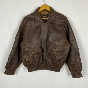 American Flight Bomber Style Leather Jacket