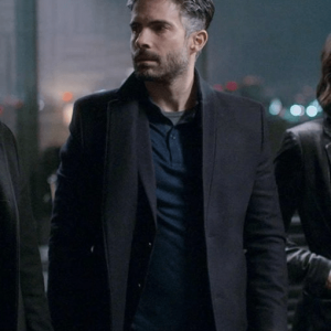 Andres Carranza Davila Tv Series Monarca Black Wool Trench Coat