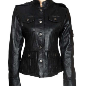 Anne Hathaway Agent 99 Leather Jacket