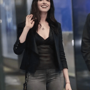 Anne Hathaway Leather Jacket