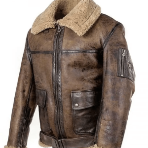 Arnold Schwarzenegger Aviator Raf B6 Leather Jacket