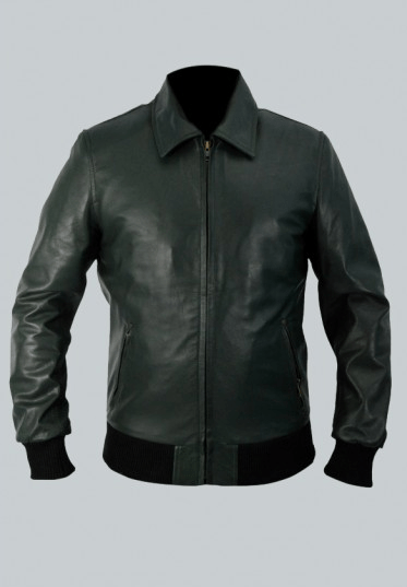 Arrow Stephen Amell Oliver Queen Bomber Leather Jacket