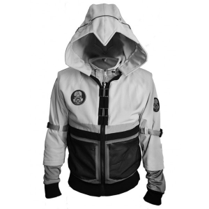 Ghost Recon Assassins Creed Hood Leather Jacket
