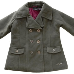 Baby Phat Toddler Girl's Double Breasted Olive Green Pea Coat
