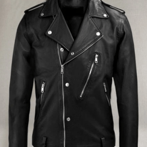 Beast Classic Black Biker Leather Jacket