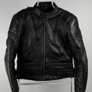 Belstaff Biker Racing Black Leather Jacket