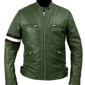 Ben 10 Dirk Gently Holistic Green Leather Jacket