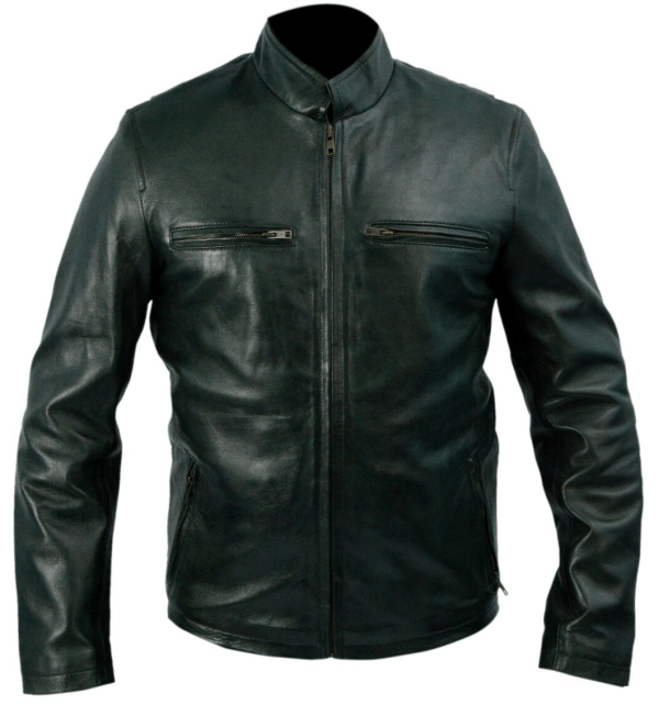Ben Affleck Biker Black Leather Jacket