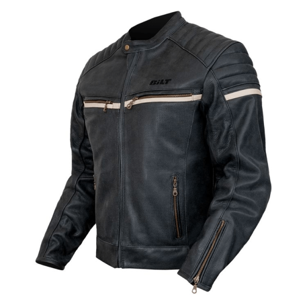 Bilt Cafe Racer Leather Jacket - Image 2