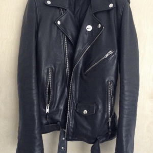 Blk Dnm Cafe Racer Leather Jacket