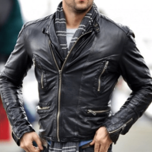 Brants Daugherty Black Leather Jacket