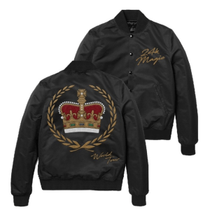 Bruno Mars 24k Magic Crown Embroidered Tour Cotton Jacket