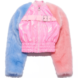 Bubble Gum Faux Fur Jacket