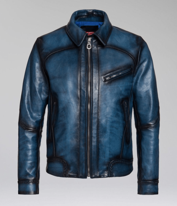Chiron Bugatti Leather Jacket