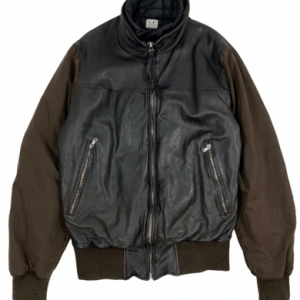 C.P. Company Bomber Puffers Leather Jacket