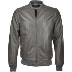 Cafe Racer Bomber Leather Jacket