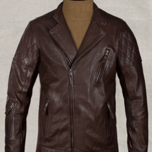 Cafe Racer Brown Leather Jacket