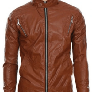 Cafe Racer Casual Biker Leather Jacket