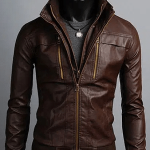 Cafe Racer Classic Leather Jacket