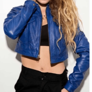 Capsule Cropped Classic Leather Jacket