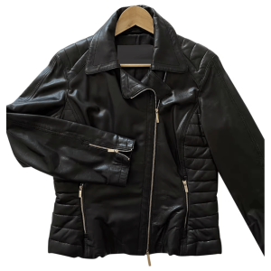 Caroluna Cafe Racer Black Leather Jacket
