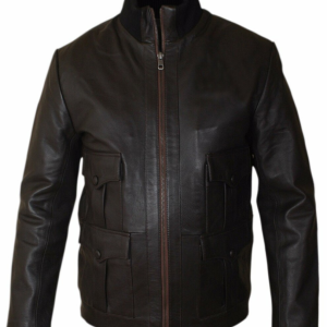 Casino Royale Daniel Craig Black Leather Jacket