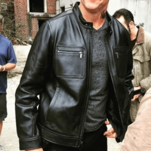Castle Falls Deacon Glass Leather Jacket