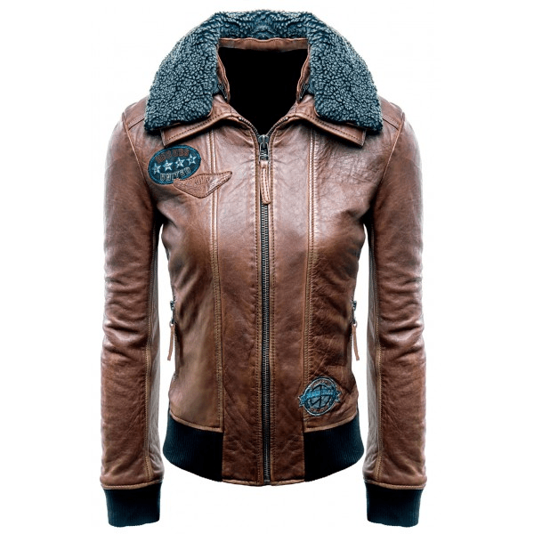 Champion Of Justice Justice League Aviator Brown Leather Jacket