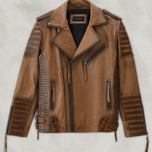 Charles Burnt Tans Cafe Racer Leather Jacket