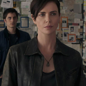 Charlize Theron Andy The Old Guard Brown Leather Jacket