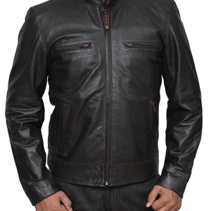 Chicago Pd Cafe Racer Leather Jacket