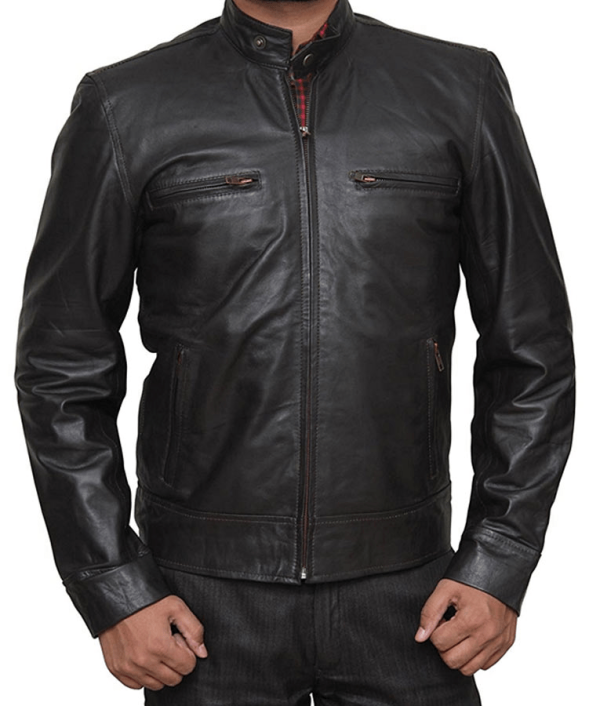 Chicago Pd Cafe Racer Leather Jacket