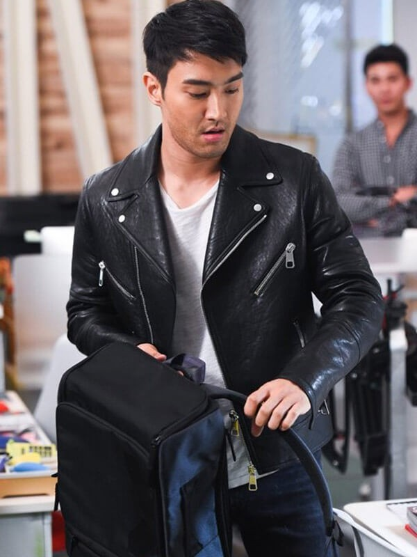 Choi Siwon Black Leather Jacket