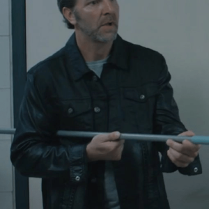 Chris Charais Max Bishop Black Leather Jacket
